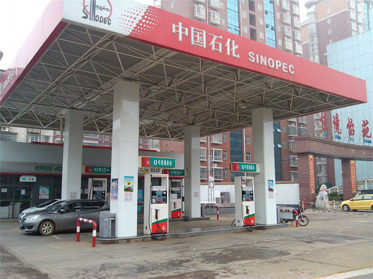 亳州加油站钢结构网架案例4